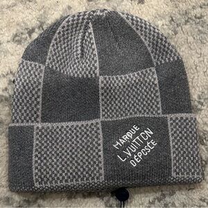 Louis Vuitton Grey Damier Heritage Beanie